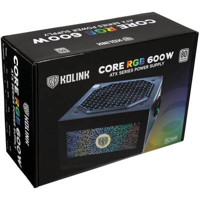 Sursa PC Kolink Core RGB, 80+, 600W