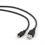Gembird USB 2.0 Male tip A - microUSB 2.0 Male tip B, 3m, alb