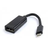 1x USB tip C Male - 1x DisplayPort Female, negru