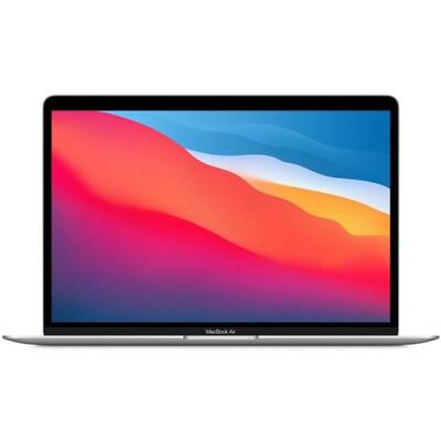 Laptop Apple 13.3'' MacBook Air 13 with Retina True Tone, M1 chip (8-core CPU), 8GB, 256GB SSD, M1 7-core GPU, macOS Big Sur, Silver, INT keyboard, Late 2020