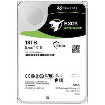 Hard disk server Seagate Exos X18 HDD 18TB 7200RPM SATA-III 256MB 3.5 inch 512e/4Kn