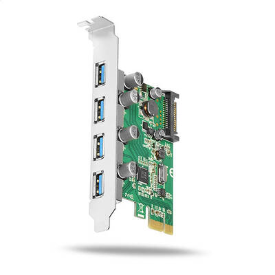 Adaptor AXAGON PCIe Adapter 4x USB3.0 UASP VIA
