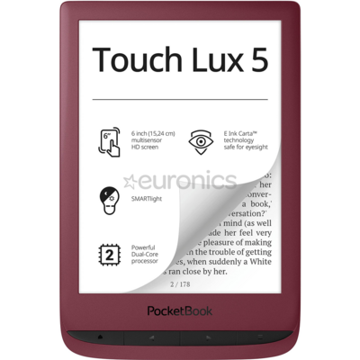 eBook Reader PocketBook Touch Lux 5 Ruby Red
