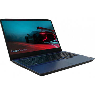 Laptop Lenovo Gaming 15.6'' IdeaPad 3 15ARH05, FHD IPS, Procesor AMD Ryzen 5 4600H (8M Cache, up to 4.0 GHz), 16GB DDR4, 512GB SSD, GeForce GTX 1650 Ti 4GB, Free DOS, Chameleon Blue