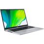 Laptop Acer 15.6'' Aspire 5 A515-56, FHD, Procesor Intel Core i3-1115G4 (6M Cache, up to 4.10 GHz), 8GB DDR4, 512GB SSD, GMA UHD, No OS, Pure Silver