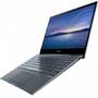 Ultrabook Asus 13.3'' ZenBook Flip 13 UX363EA, FHD Touch, Procesor Intel Core i7-1165G7 (12M Cache, up to 4.70 GHz, with IPU), 8GB DDR4, 512GB SSD, Intel Iris Xe, Win 10 Pro, Pine Grey