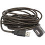 Gembird prelungitor, USB 2.0 (T) la USB 2.0 (M),  5m, activ (permite folosirea unui cablu USB lung), Negru "UAE-01-5M"