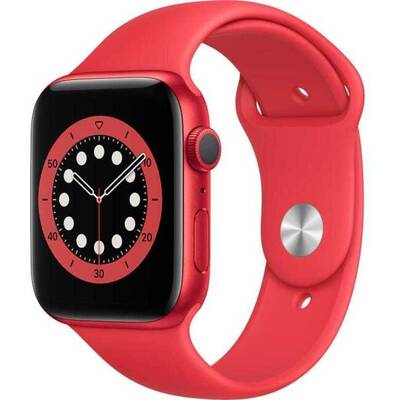Smartwatch Apple Watch 6, Aluminium 44 mm (Product) Red cu (Product) Red Sport Band, GPS
