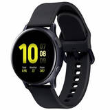 Galaxy Watch Active 2 (2019), 40 mm, aluminiu negru, curea silicon negru, Wi-Fi, Bluetooth, GPS, NFC, rezistent la apa