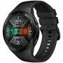 Smartwatch Huawei Watch GT 2e (2020), 46 mm, corp negru, curea silicon negru, rezistent la apa, senzor HR, Bluetooth, GPS, SpO2
