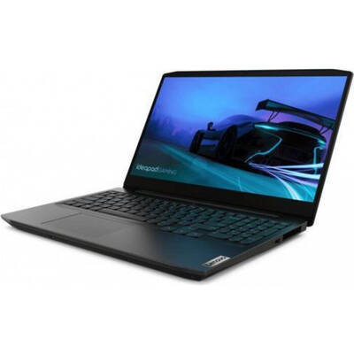 Laptop Lenovo Gaming 15.6'' IdeaPad 3 15ARH05, FHD IPS, Procesor AMD Ryzen 5 4600H (8M Cache, up to 4.0 GHz), 8GB DDR4, 1TB + 128GB SSD, GeForce GTX 1650 4GB, Free DOS, Onyx Black