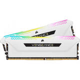 Memorie RAM Corsair Vengeance RGB PRO SL White 16GB DDR4 3200MHz CL16 Dual Channel Kit