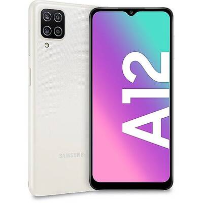 Smartphone Samsung Galaxy A12 (2021), Octa Core, 128GB, 4GB RAM, Dual SIM, 4G, 5-Camere, White