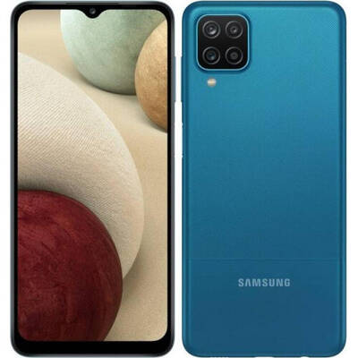 Smartphone Samsung Galaxy A12 (2021), Octa Core, 128GB, 4GB RAM, Dual SIM, 4G, 5-Camere, Blue