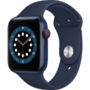 Smartwatch Apple Watch 6, GPS, Cellular, Carcasa Blue Aluminium 44mm, Deep Navy Sport Band