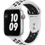 Smartwatch Apple Watch Nike 6, GPS, Cellular, Carcasa Silver Aluminium 44mm, Pure Platinum/Black Nike Sport Band