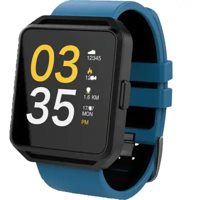 Smartwatch Maxcom FitGo FW15 Square, Silicon Band, Blue