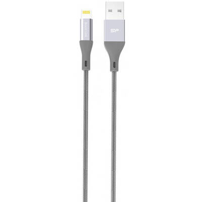 SILICON-POWER Lightning Boost Link Nylon LK30AL 1M Quick Charge Gray