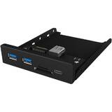 Hub USB Icy Box IB-HUB1417-i3 3x Port USB 3.0 Hub (2x USB 3.0, 1x USB Type-C), miniSD/SD card reader