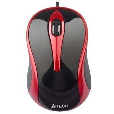 Mouse A4Tech V-TRACK N-350-2 negru/rosu USB
