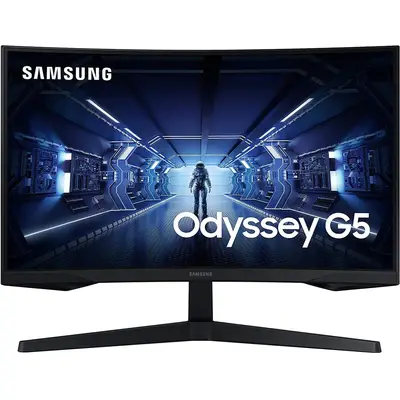 Monitor Samsung LED Gaming Odyssey G5 LC27G55TQWRXEN Curbat 27 inch 1 ms Negru HDR FreeSync Premium 144 Hz