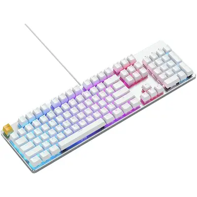 Tastatura Glorious Gaming PC Gaming Race GMMK Full-Size White Ice Edition Gateron Brown Mecanica