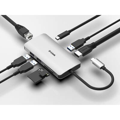Hub USB D-Link DLINK 8‑IN‑1 USB‑C HUB DUB‑M810