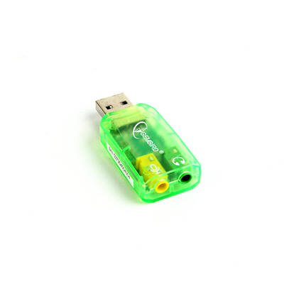Placa de Sunet Gembird externa, interfata USB, conectori 3.5 mm jack, "SC-USB-01"