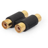 Adaptor Gembird A-2RCAFF-01 audio double RCA (F) to RCA (F) coupler, black