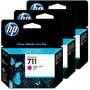 Cartus Imprimanta HP 711 Magenta Triple-Pack