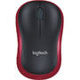 Mouse LOGITECH M185, Wireless, Red