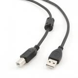 Cablu Gembird USB2.0 AB, 3m, bulk, CCF-USB2-AMBM-10, miez ferita