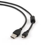 Cablu Gembird USB 2.0 Amini 5PM, bulk, 1.8m CCF-USB2-AM5P-6, miez ferita