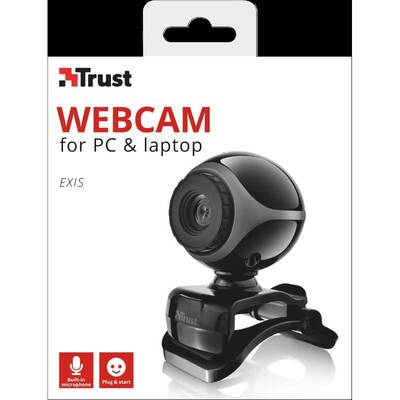 Camera Web TRUST Exis, VGA, USB, Black