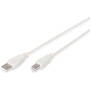 Cablu Assmann USB2.0 cable 1.8m USB - USB B bulk beige
