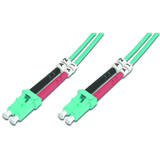 Cablu Assmann DIGITUS Fiber Optic Patch Cord LC to LC Multimode 50/125 mju Duplex 3m class OM3
