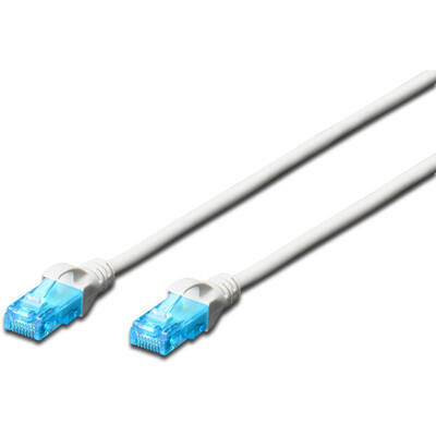 Cablu Assmann DIGITUS CAT 5e U-UTP patch cable PVC AWG 26/7 1 m Gri