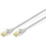 Cablu Assmann DIGITUS patchcable CAT6A 5.0m LSOH 4x2 AWG 26/7 twisted pair 2xRJ45 Gri