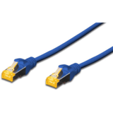 Cablu Assmann CAT 6A S-FTP patch cable Cu LSZH AWG 26/7 0.5 m Albastru
