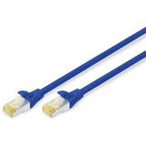 Cablu Assmann CAT 6A S-FTP patch cable Cu LSZH AWG 26/7 length 1 m Albastru