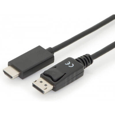 Cablu Assmann DIGITUS DP - HDMI Type A St / St 2.0m w / War. DP 1.2 HDMI 2.0 4K / 60Hz CE Negru