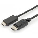 Cablu Assmann DIGITUS DP - HDMI Type A 3.0m 4K / 60Hz CE Negru