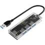 Hub USB Orico TA1U3-4A USB 3.0 Clear