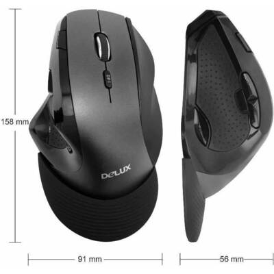 Mouse Delux M910 Wireless Black