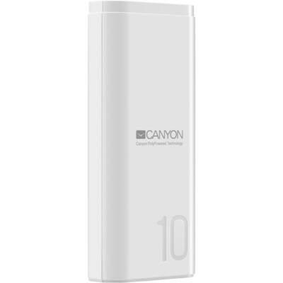 CANYON Baterie externa CNE-CPB010W, 1x USB, 10000 mAh, 2A, White