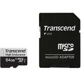 Card de Memorie Transcend 64GB microSD with adapter U1, High Endurance