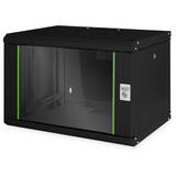19inch Wall Cabinet 7HE SoHoline RAL7005 black without tray