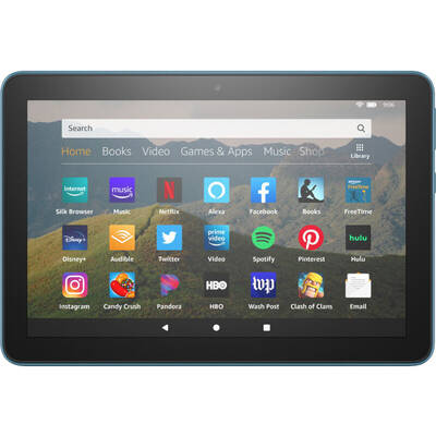Tableta Amazon Fire HD 8 inch (2020), Multi-touch, Quad Core 2.0GHz, 2GB RAM, 32GB flash, Wi-Fi, Bluetooth, Fire OS 7, Twilight Blue