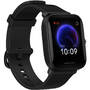 Smartwatch Amazfit Bip U Pro, negru, curea silicon negru, Bluetooth, GPS, senzor HR si OxygenBeats