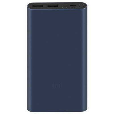 Xiaomi Baterie externa Mi Power Bank 3, 10000 mAh, 2x USB, 1x USB-C, 18W, Black